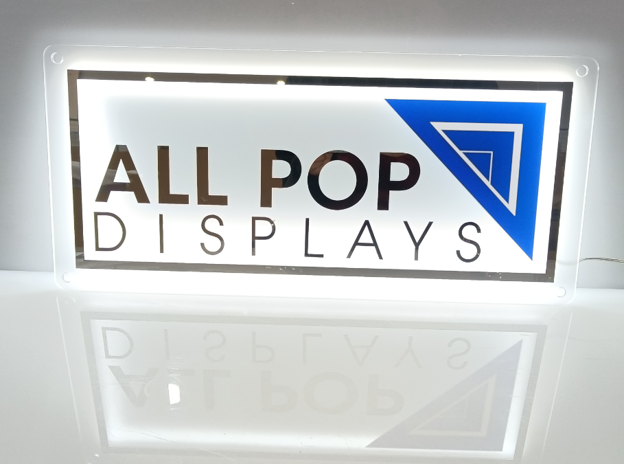 Custom Acrylic Backlit Signs For Business Logo, Beauty Shop, Salon Signage